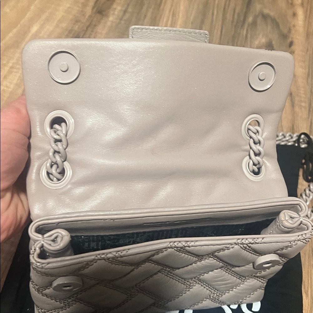 Kurt Geiger Quilted Shoulder Bag - Taupe - Picture 2 of 7